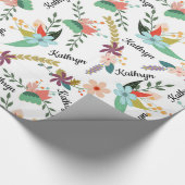 Aangepaste Floral Cadeaupapier (Hoek)