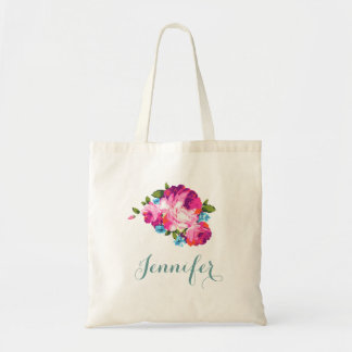 Aangepaste Floral Canvas tas