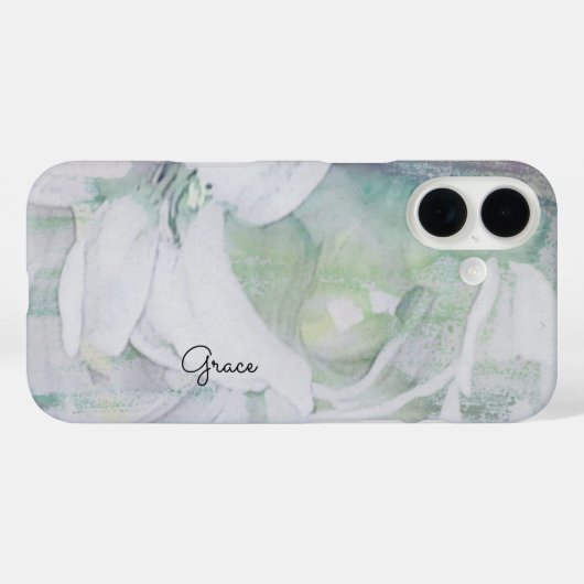 Aangepaste Floral Case-Mate iPhone Case (Achterkant (horizontaal))