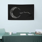 Aangepaste Floral Crescent Moon Banner (Beurs)