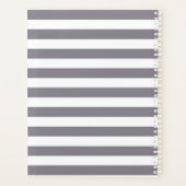 Aangepaste Floral- en Stripe Planner (Achterkant)