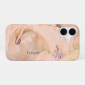 Aangepaste Floral iPhone 16 Hoesje (Achterkant horizontaal)