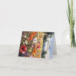 Aangepaste Floral-Moederdag Bedankkaart