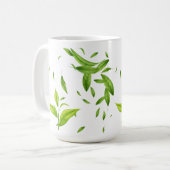 Aangepaste Floral Pattern Coffee Mok (Voorkant links)