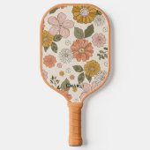 Aangepaste Floral Pickleball Paddle Beauful Retro (Voorkant)