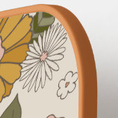 Aangepaste Floral Pickleball Paddle Beauful Retro (Links Detail)