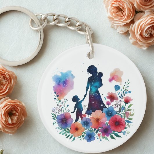 Aangepaste Floral Sleutelhanger
