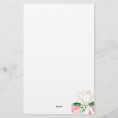 Aangepaste Floral Stationery Briefpapier (Achterkant)