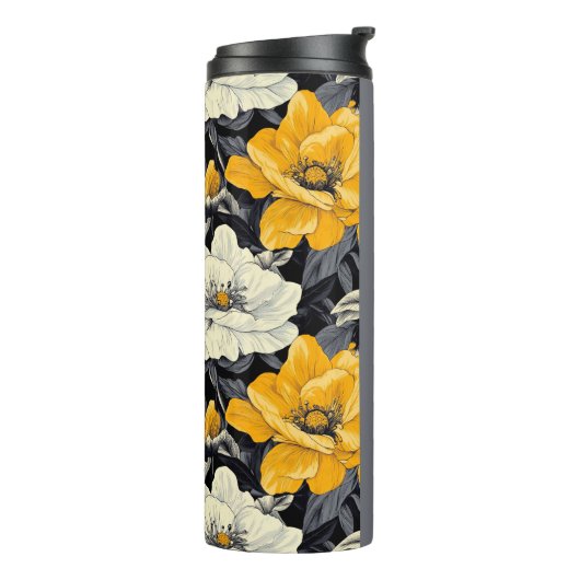 Aangepaste Floral Thermosbeker (Gedraaid links)