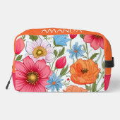 Aangepaste Floral Toilettasje (Achterkant)