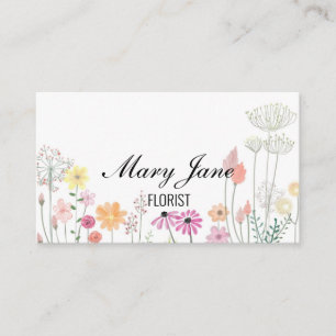 Aangepaste Floral Visitekaartje