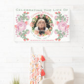 aangepaste floral wreate-vormfotobanner spandoek (Insitu)