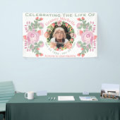 aangepaste floral wreate-vormfotobanner spandoek (Beurs)
