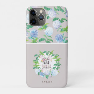 Aangepaste Floral Wreath Easter Waterverf iPhone 11 Pro Hoesje