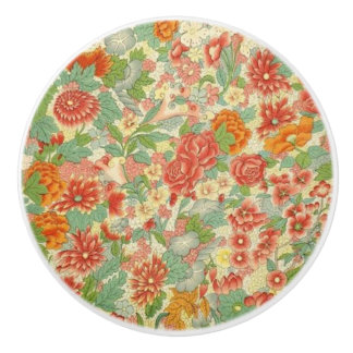 Aangepaste florale keramische deurknop keramische knop