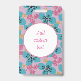 Aangepaste florroze naam moeder badge