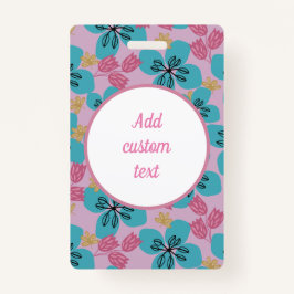 Aangepaste florroze naam moeder badge