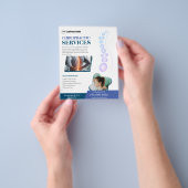 Aangepaste flyer voor chiropractorservices (Hand)