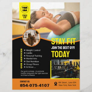 Aangepaste flyer voor Gym Services