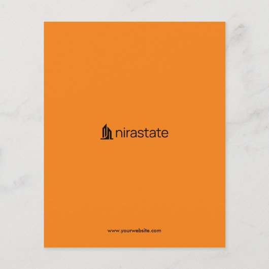 Aangepaste flyer voor onroerend goed (Achterkant)