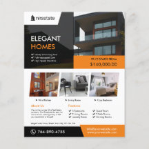Aangepaste flyer voor onroerend goed