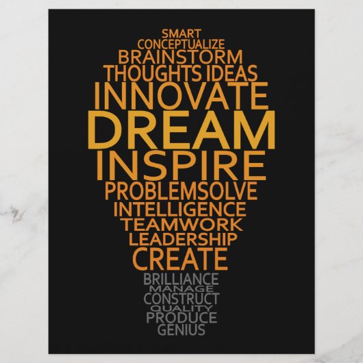 Aangepaste flyers voor Inspirerend lamp (Voorkant)