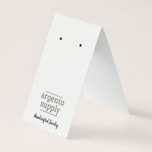 Aangepaste 'Fold-over'-oorskaart, Logo onderaan Visitekaartjes