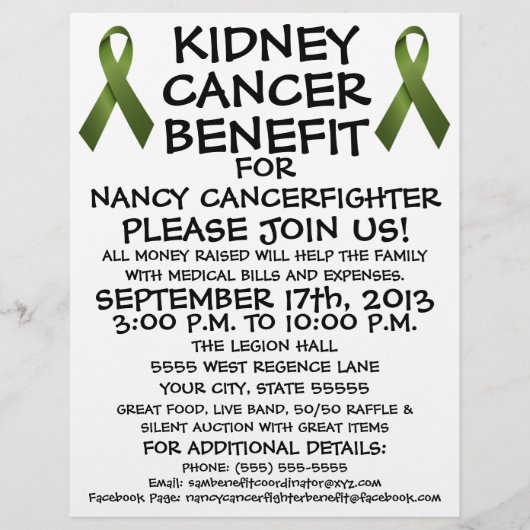 Aangepaste folder voor nierkanker voordeel flyer (Voorkant)