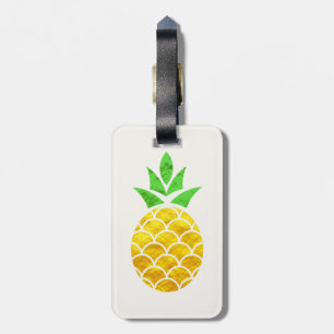 Aangepaste Folie Gold Geometric Pineappel Bagagelabel