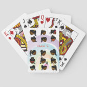 Aangepaste fonytail Girl-serie: Cheri 2-speelkaart Pokerkaarten (Achterkant)