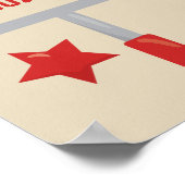 Aangepaste Football Baby Boy Birth Stats Record Poster (Hoek)