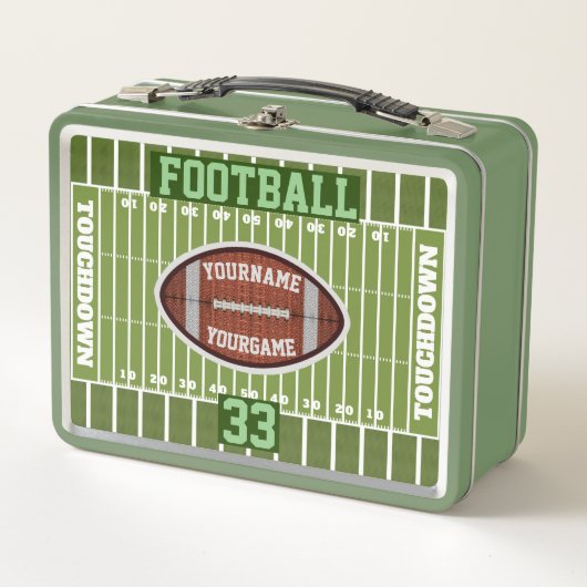 Aangepaste Football Classics on-Field Lunchbox (Voorkant)