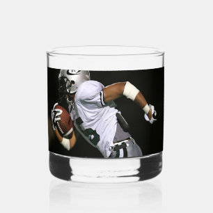 Aangepaste Football fotopoorten Whisky Glas