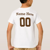 Aangepaste Football Jerseys voor kinderen T-shirt (Achterkant)