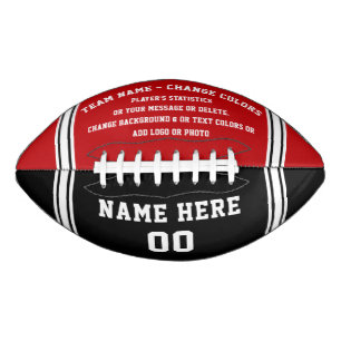 Aangepaste Football, Jouw tekst, KLEUREN wijzigen American Football