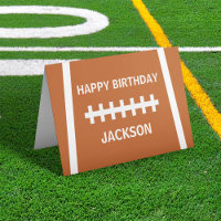 Aangepaste Football Player Ball Happy Birthday