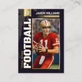 Aangepaste Football Trading Kaart, Gold Player Kaa Contactkaartje (Voorkant)