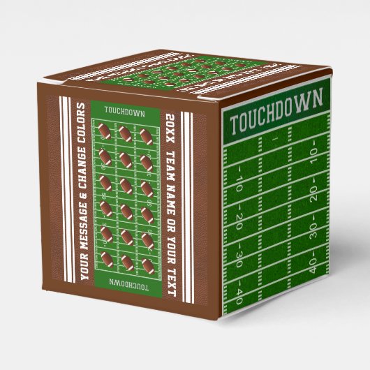 Aangepaste, Footballs ventilatorboxen, Football Bedankdoosjes (Voorkant Zijde)