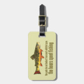 Aangepaste forel Gevist Bagagelabel (Voorkant verticaal)