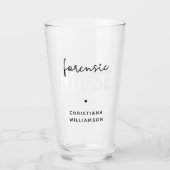 Aangepaste forensische verpleegster | forensische glas (Voorkant)