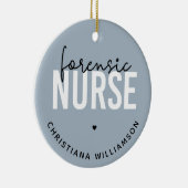 Aangepaste forensische verpleegster | forensische  keramisch ornament (Rechts)