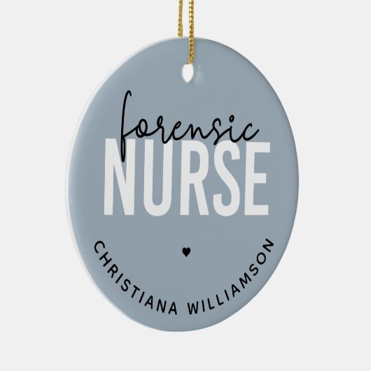 Aangepaste forensische verpleegster | forensische keramisch ornament (Rechts)