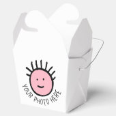 Aangepaste foto 10 NEEM FAVOR BOX Blanco Sjabloon  Bedankdoosjes (Geopend)