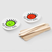 Aangepaste foto 10-PADDLE-HANDBOVEN, Sjabloon VOOR Handwaaier (Niet-gemonteerd)