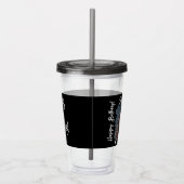 Aangepaste foto 16e Happy Birthday op maat Acryl Drinkbeker (Rechts)