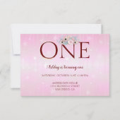 Aangepaste foto 1e verjaardag kaart (Voorkant)