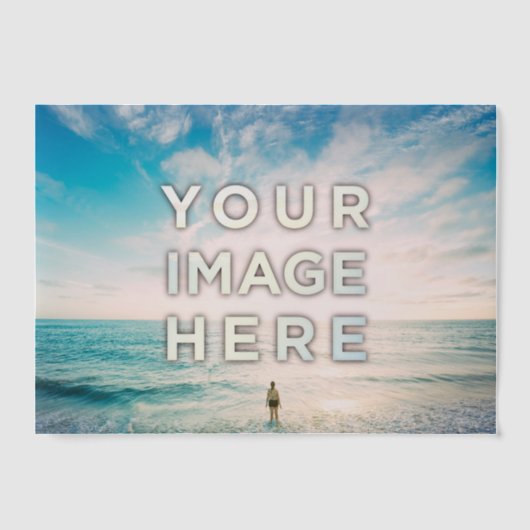 Aangepaste foto 2 vellum uitnodigingen (Voorkant)