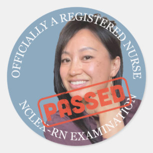 Aangepaste foto 3 inch grote verpleegkundige Stick Ronde Sticker