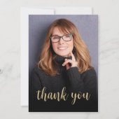 Aangepaste foto 40e verjaardagsfeestje bedankkaart (Voorkant)