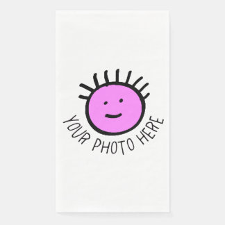 Aangepaste foto 50 PAPIER GUEST TOWELS Blanco Sjab Servet